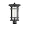 Z-Lite Jordan 1 Light Outdoor Post Mount Fixture, Black And Clear Seedy 570PHB-BK - alternate 3